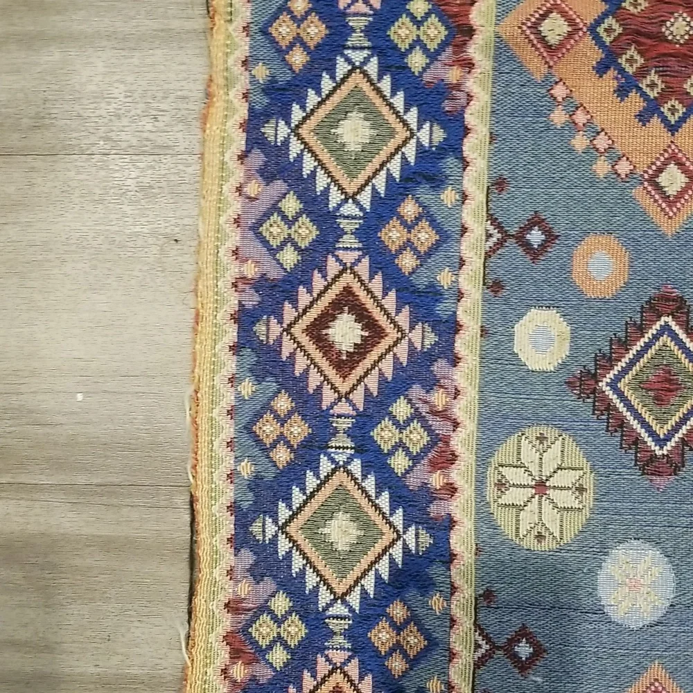 Multi Colored Geometric Textured Textile - Picture 6 of 16